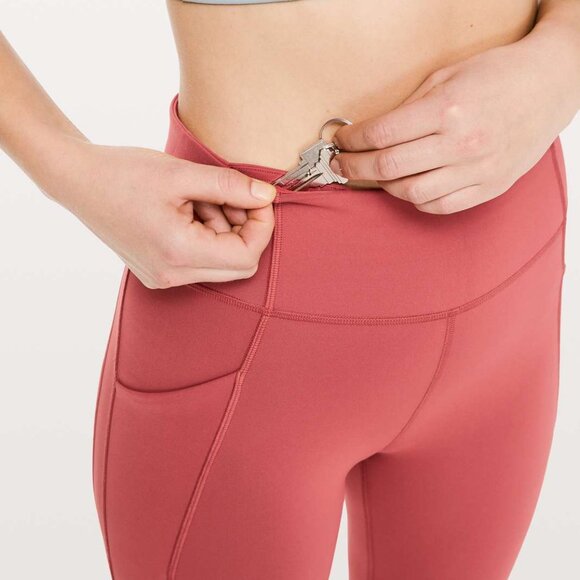Lululemon Women's Time To Sweat Crop *23" Leggings - Pink - Picture 3 of 10